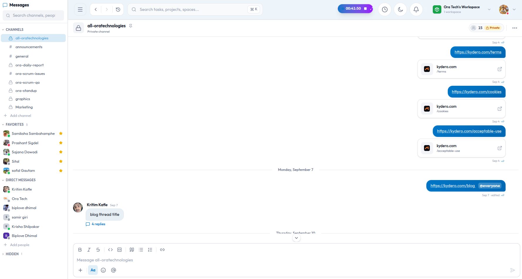 Chatting system